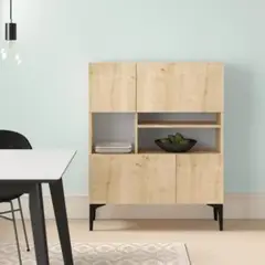 R&R MUEBLES - Aparador Moderno Isaak Marron