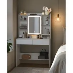 R&R MUEBLES - Tocador Moderno Kanta Blanco