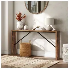 GENERICO - Mesa Consola Moderna Allison Marrón R&R MUEBLES