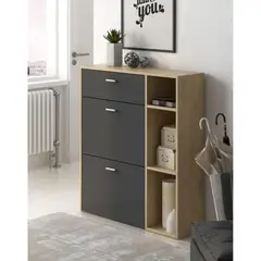 GENERICO - Zapatera Moderna Paola Duna con Estantes RR MUEBLES