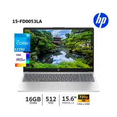 HP - Laptop 15-fd0053la Ci5-1235U 156 HD 330GHz 16GB Ram 512GB SSD - A47BMLA