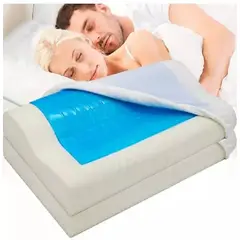 GENERICO - Par de Almohadas de espuma viscoelástica de Gel con funda