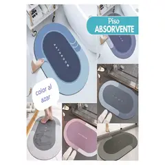GENERICO - Alfombra de baño tapete absorbente para ducha deslizante