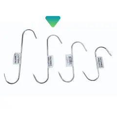 TIGERBEE - GANCHOS EN FORMA DE S DE ACERO INOXIDABLE DE 18 CM
