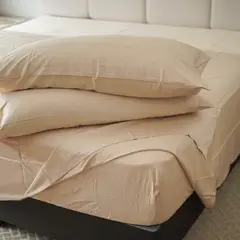 CLAUDIA RIVA HOME - Juegos de Sábanas de Bambú Beige