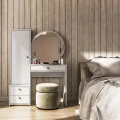 R&R MUEBLES - Tocador Moderno Aoi Blanco