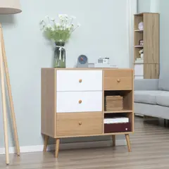 R&R MUEBLES - Aparador Moderno Anya 4 Cajones