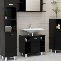 R&R MUEBLES - Mueble de Baño Moderno Ray Negro