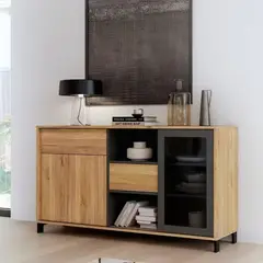 GENERICO - Aparador Moderno Estilo Industrial Damon R&R MUEBLES