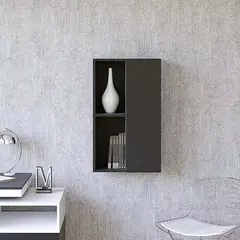 GENERICO - Estante Flotante Kay Negro 1 Puerta R&R MUEBLES