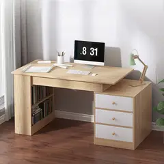 GENERICO - Escritorio Movible Moderno Tefa 3 Cajones R&R MUEBLES