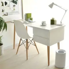 GENERICO - Escritorio Vintage Carlota Blanco 2 Cajones R&R MUEBLES