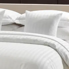 CLAUDIA RIVA HOME - Funda Edredón Stripe 500 hilos color blanco