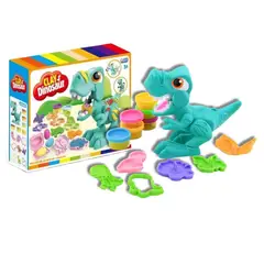 GENERICO - Set Didáctico Dinosaurio Plastilinas Y Moldes