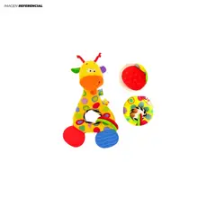 GENERICO - Jirafa Animal Bebé Mordedor Sonajero de Silicona