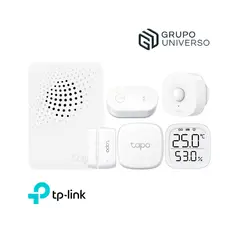 TP LINK - Kit Seguridad Tapo de Sensores de Movimiento Humedad Fugas Contacto + Concentrador Hub H100