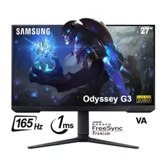 SAMSUNG - Monitor 27” LS27AG320NLXPE Odyssey G3 165hz 1ms VA