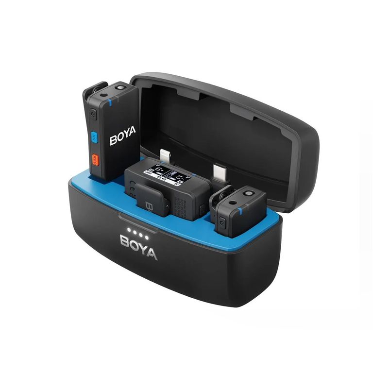 Micrófono con grabadora BOYAMIC - Wireless para 2 personas - All in One