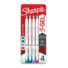 SHARPIE - S-Gel - Colores de tinta vivos y atrevidos x4