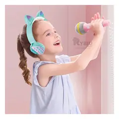 RYBIU IMPORT - Headphones para Salir en Color Verde Agua Y+Regalo Stickers