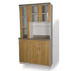 MUEBLES MACRUMO - Repostero de 100cm - Color arena - Armado