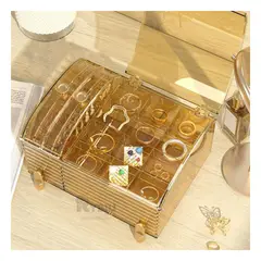 RYBIU IMPORT - Organizador Baul Eficaz en Tono Amarillo Transparente