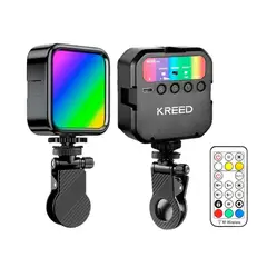 KREED - Luz LED RGB Recargable Selfie con Gancho para celular computadoras