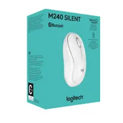 LOGITECH - MOUSE SILENT M240 910-007116 WIRELESS BLUETOOTH WHITE