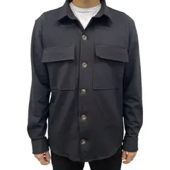 ABORIGEN - Camisaco Point Negro de Hombre - Casaca -