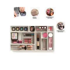 GENERICO - ORGANIZADOR DE CAJONES PRACTICO DE 10 PIEZAS PARA MAQUILLAJE PREMIUM