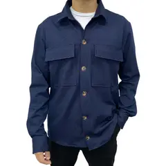 ABORIGEN - Camisaco Point Azul de Hombre -