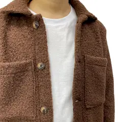 ABORIGEN - Casaca Teddy Marron de Hombre -