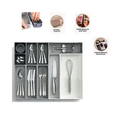 GENERICO - ORGANIZADOR DE CAJONES PRACTICO DE 10 PIEZAS PARA COCINA PREMIUM