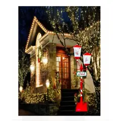 GENERICO - FAROL DE NAVIDAD DE 1.80 CM GRANDE Y DE CALIDAD