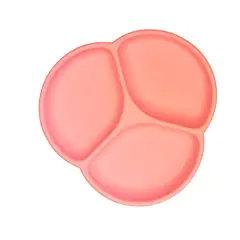 GENERICO - PLATO DE SILICONA - COLOR ROSA FRESA