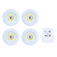 GENERICO - Set de 3 Luces LED con Control Remoto Inalámbrico