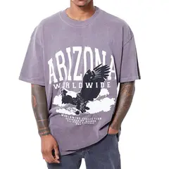 BELCHERCC5 - Camiseta manga corta cuello redondo estampado étnico