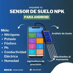 PERU IMPORTACIONES - Sensor de suelo NPK PH EC Sensor de nutrientes para agricultura