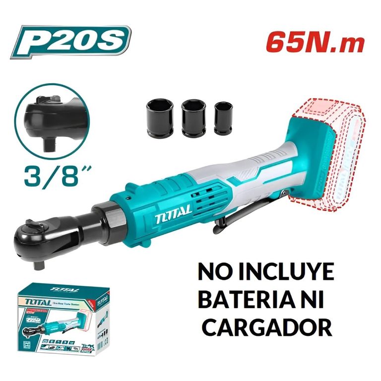 LLAVE DE TRINQUETE 10MM INALÁMBRICA 20V 250RPM - TDRLI206015
