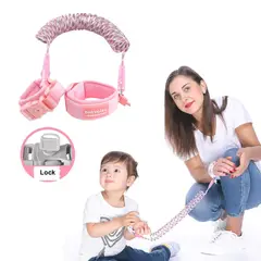 GENERICO - Pulsera Antiperdida con Llave para niños Rosado