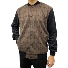 ABORIGEN - Casaca Bomber Chompera Marron de Hombre -