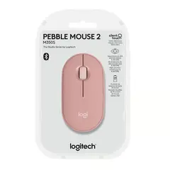 LOGITECH - MOUSE PEBBLE 2 M350S (910-007048) BLUETOOTH / WIRELESS ROSE