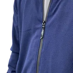 ABORIGEN - Casaca Bomber Jacquard Azul de Hombre -