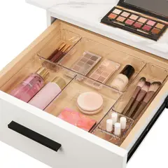 INSPIRA - Set de 2 Cajas de Almacenamiento Transparente Multifunción