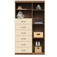 MUEBLES MACRUMO - Ropero con repisas 100cm Color Sarga