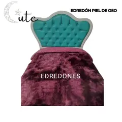 CUTE - EDREDÓN PIEL DE OSO CON SHERPA 2 PLAZAS