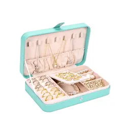 RYBIU IMPORT - Caja Bonita de Joyas en Celeste Y+Stickers