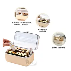 RYBIU IMPORT - Organizador 13x19x145 cm en Beige Y+Gift Stickers