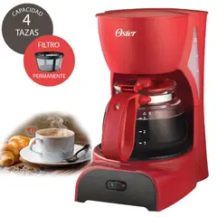 OSTER - Cafetera BVSTDCD5R5 De 4 Tazas