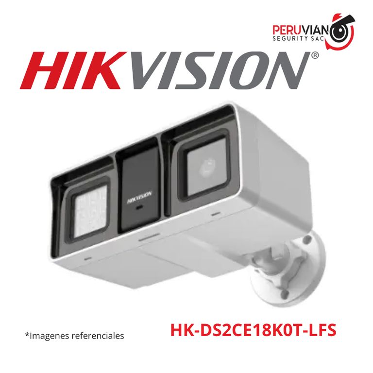 Cámara tipo bala con audio, luz e híbrido inteligente 3K HK-DS2CE18K0T-LFS